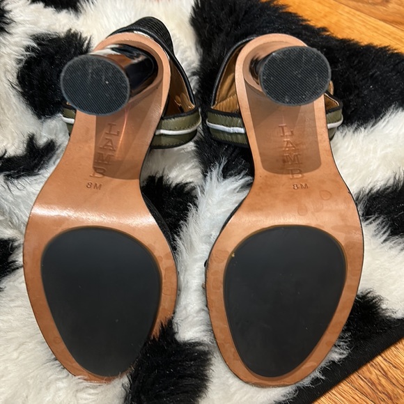 Lamb size 8M khaki and black translucent heel - Picture 2 of 6